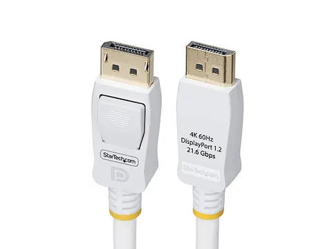 1,8m VESA Gecertificeerde DisplayPort 1.2 Kabel Wit