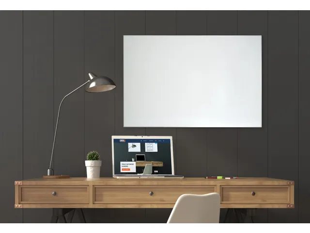 DESQ Whiteboard Pure White Ultra Dunne Lijst 45x60cm