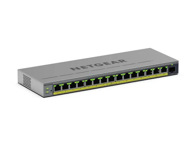 NETGEAR GS116EP, Managed, L2/L3, Gigabit Ethernet (10/100/1000), Power