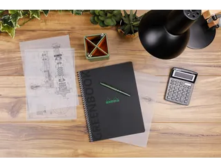 Notitieboek Rhodia Greenbook recycled A4+ lijn Soft Cover Zwart - 4