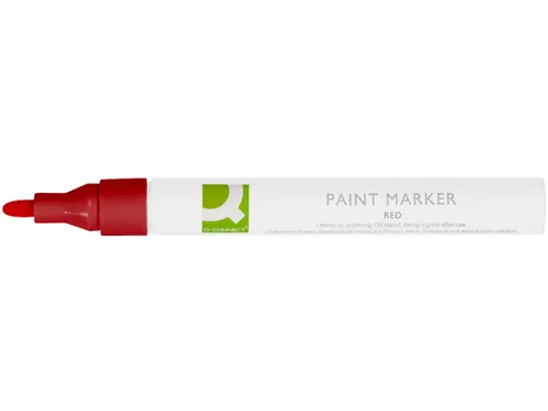 Q-CONNECT Paintmarker op oliebasis ronde punt 2-3mm Rood