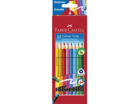 kleurpotlood GRIP 2001 uitgumbaar etui à 10 stuks