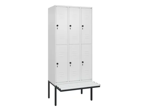 Dubbeldekse dekenkist,HxBxD 2120x900x815mm,3x2vak.,vak B 300mm