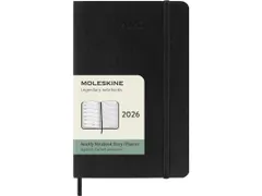 Agenda 2026 Moleskine Weekly Planner 7dag/1pagina Pocket Zwart