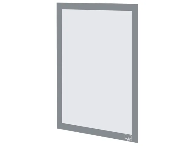 Infokader Nobo zelfklevend A4 zilver 2 stuks