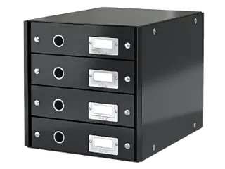 Ladenbox 4 Laden Leitz Click & Store 4 Laden Zwart 81% gerecycled kart - 1