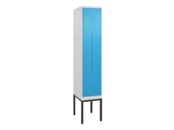Z-garderobekast,HxBxD 2120x400x500mm,vak B 200/400mm,cil.-slot