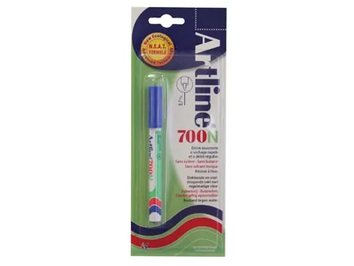 Permanent marker Artline 700 blauw op blister