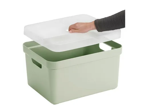 Sigma Home opbergbox 32L groen - 44,5x34,5x24,3cm