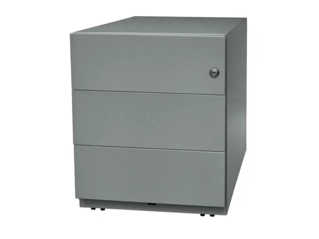 Mobiel Ladenblok 495X420X565Mm 3Laden Cilinderslot Zilver