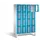 Lockerkast 1850x1190x500mm 4x4 vakken Cilinderslot Poten, RAL5012