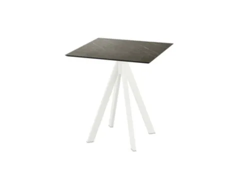 bistrotafel,HxBxD 730x700x700mm,rechthoekig,4voeten wit