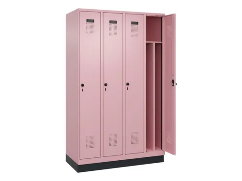 locker voor scheiding van kleding,HxBxD 1950x1200x500mm,4vak