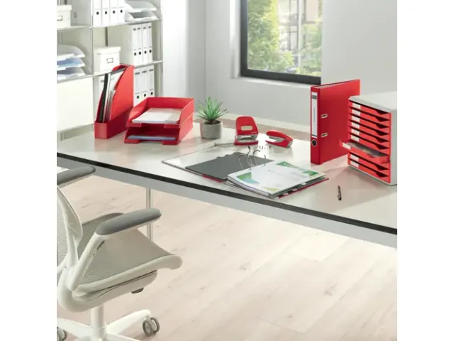 Module à 10 tiroirs Leitz rouge