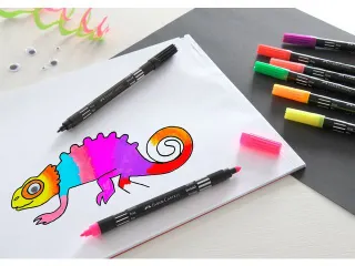 Viltstift Faber-Castell Duo 10 stuks pastel - 7