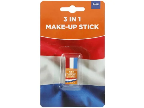 Oranje schminkstick rood-wit-blauw