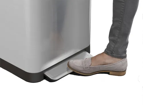 Pedaalemmer Intelligent Waste Titan mat RVS Zwart 30 liter