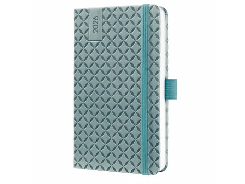 Weekagenda Flair A6 2026 (NL/FR/EN/DU) Ocean Blue Hardcover