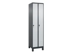 locker,HxBxD 1950x500x500mm,2vak,vak B 250mm,draaigrendel,voeten