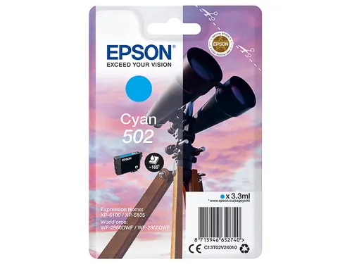 Inktcartridge Epson 502 blauw C13T02V24010