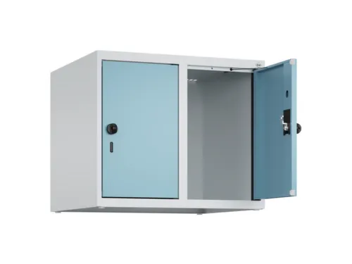 opzetkast,v. locker,2vak.,vak B 300mm,HxBxD 500x600x500mm,draaigrendel