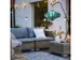 Lanterne Nextime Lumi 60 cm tissu turquoise