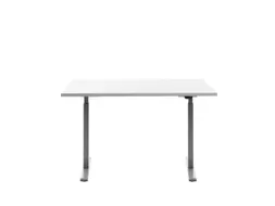 Elektrisch ihv bureau,HxBxD 700-1200x1200x800mm,blad wit,T-voet grijs