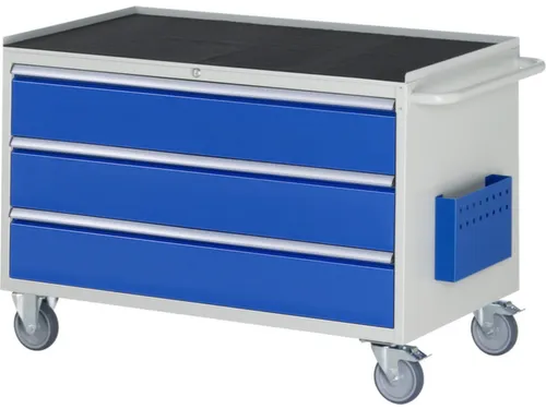 gereedschapswagen 795x1145x650mm metaalblad 450kg 3 laden RAL5010
