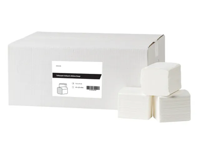 Toiletpapier Bulkpack 2-laags 11x18cm Cellulose 40 Pak FSC