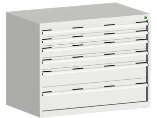 ladekast HxBxD 800x1050x750mm 6laden RAL7035 - 1