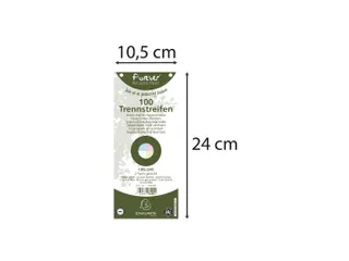Tabstroken horiz180g perfo 105X240mm ass - 1