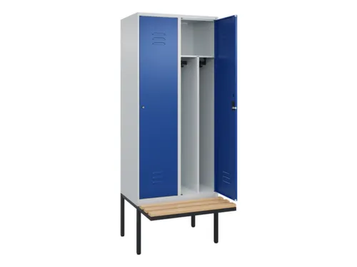 locker voor scheiding van kleding,HxBxD 2120x800x815mm,2vak