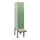 locker met bank,HxBxD 1950x400x815mm,1vak,vak B 400mm,draaigrendel