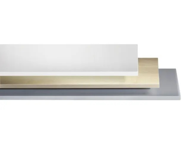 afdekplaat,v. bijzetkast,HxBxD 25x1200x400mm,hout gelakt decor esdoorn