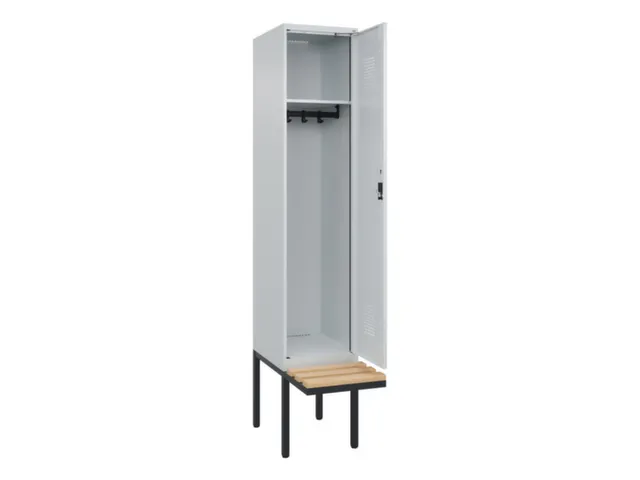 locker met bank,HxBxD 2120x400x815mm,1vak,vak B 400mm,cilinderslot