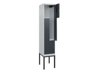 Z-garderobekast,HxBxD 2120x400x500mm,vak B 200/400mm,cil.-slot - 2
