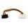 Adaptersnoer 15,24 cm Voor Harde schijf SATA / LP4