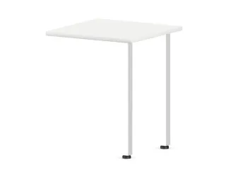 aanbouwtafel,i.h.v.,HxBxD 720-840x600x600mm,Bl-wit - 1