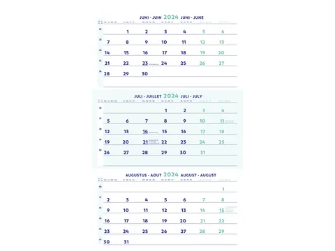 3-Maandkalender 2027 Brepols 30x43cm