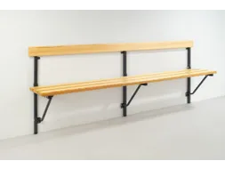 klapbank,HxLxD 780x2000x380mm,houten lijst,frame staal RAL7016