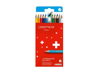 Kleurpotloden Caran D'ache aquarel doos à 12 stuks - 1