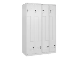 Z-garderobekast,HxBxD 1850x1200x500mm,vak B 150/300mm,draaigrendel