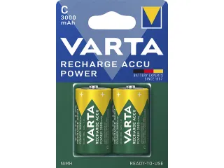 Batterij oplaadbaar Varta C 3000mAh blister a 2 stuks - 1