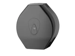 PlastiQline jumborol Toiletpapier dispenser maxi kunststof zwart