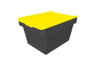 Herbruikbare containers HxLxB 240x410x300mm 18l PP-regeneraat geel - 1