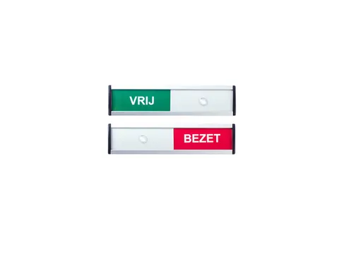 Infobord vrij/bezet 125x30mm