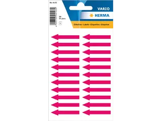 Etiket Herma 4143 38x7mm Pijlen Fluor Rood 88 stuks - 1