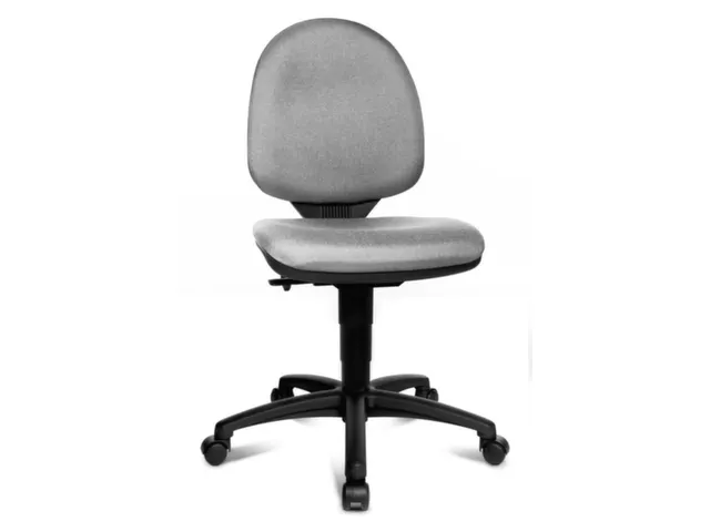 Bureaustoel,Permanentcontactmechanisme,Zitting Stof Lichtgrijs