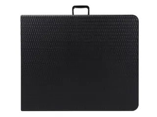 Klaptafel weerbestendige vouwtafel Rotanlook Zwart 180x75x72cm - 8