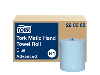 Tork 290068 H1 Matic Advanced Handdoekrol Blauw 2-laags 150m 6 rollen - 1
